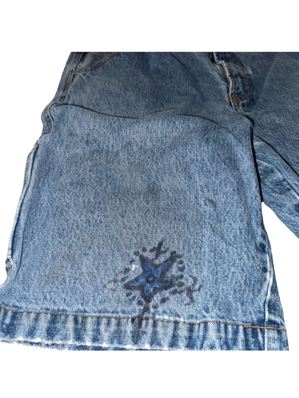 Vintage‎ Unionbay Denim Jean Jorts Shorts Mens Cargo Utility 32 Y2k - Picture 3 of 8